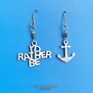 I'd Rather Be Anchoring Earrings