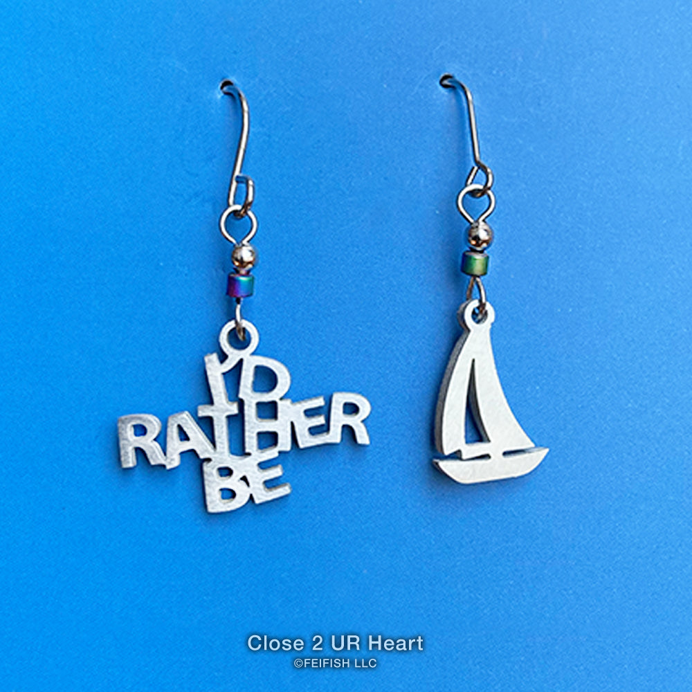 I'd Rather Be Boating Earrings