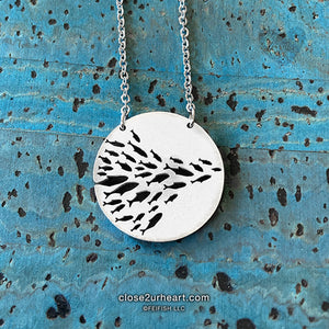 School of Fish Necklace by Close 2 UR Heart