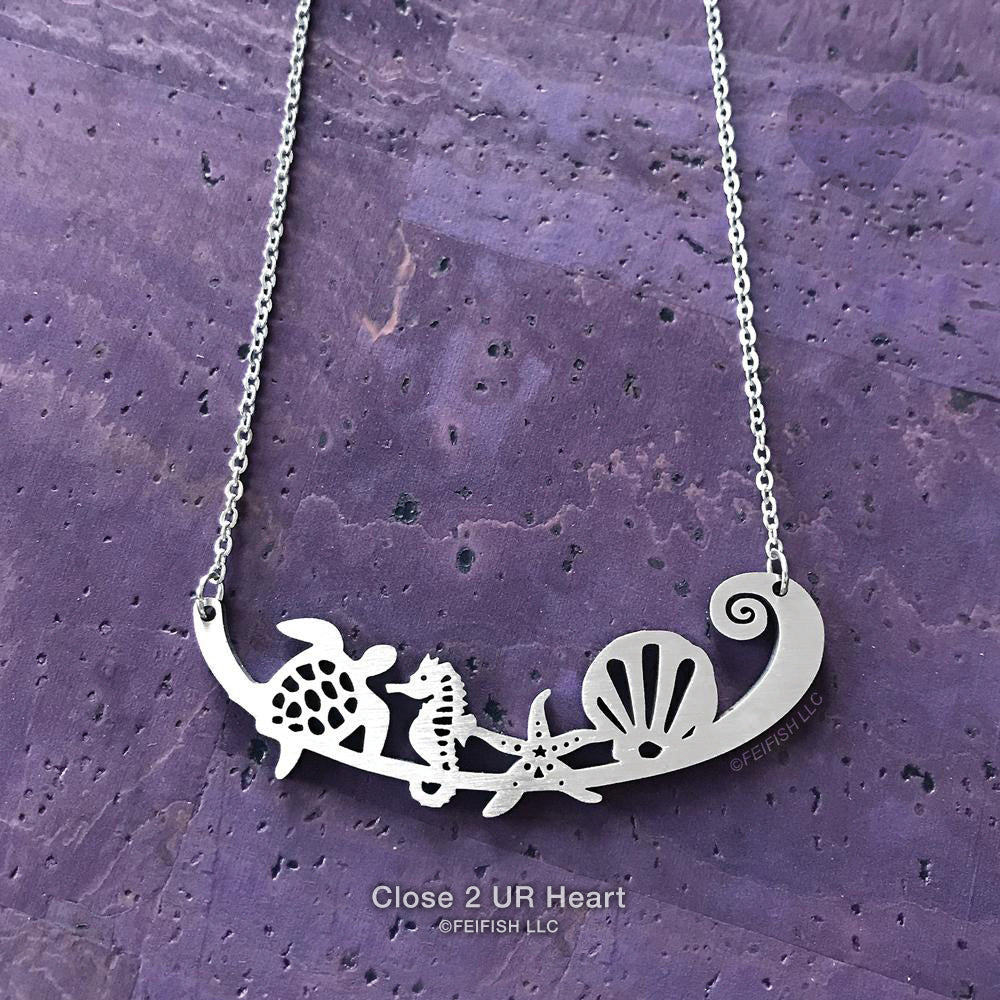 Sea Creatures Necklace by Close 2 UR Heart
