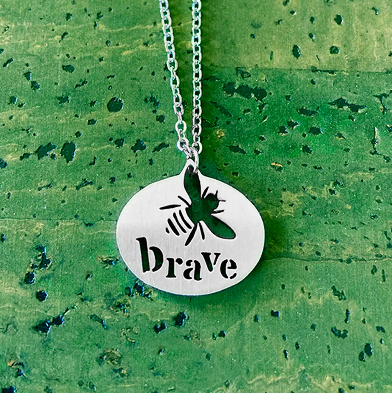 Bee Brave Necklace by Close 2 UR Heart
