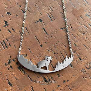 Bighorn Sheep Necklace by Close 2 UR Heart