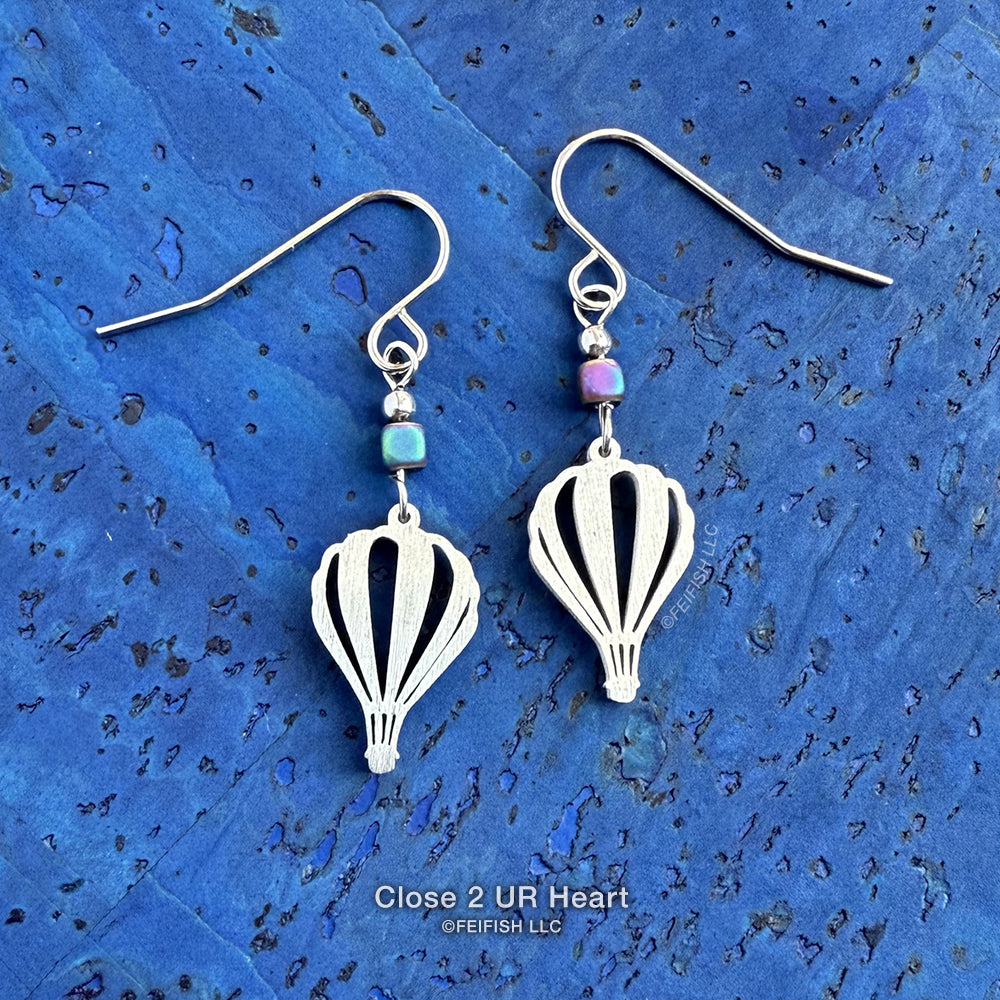 Hot Air Balloons Earrings by Close 2 UR Heart