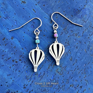 Hot Air Balloons Earrings by Close 2 UR Heart
