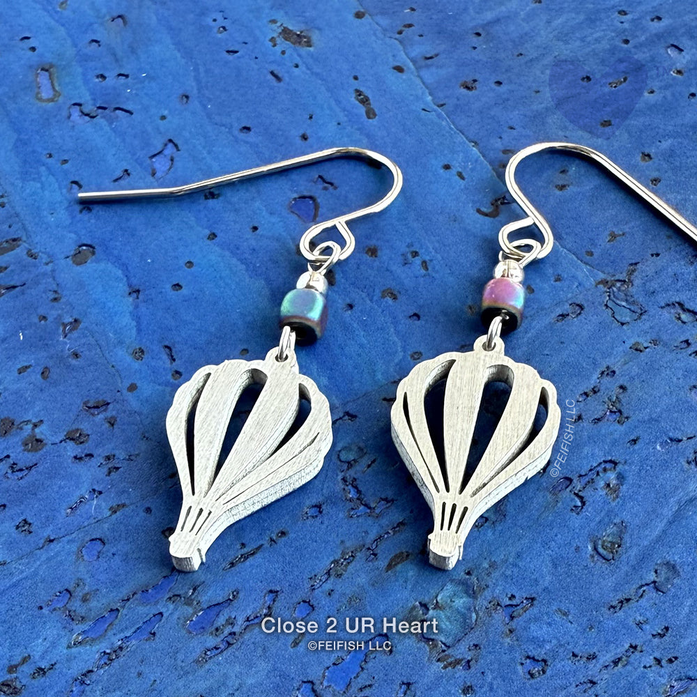 Hot Air Balloons Earrings by Close 2 UR Heart