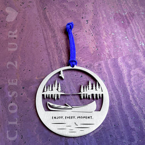 Canoe on the Lake Keepsake Ornament by Close 2 UR Heart