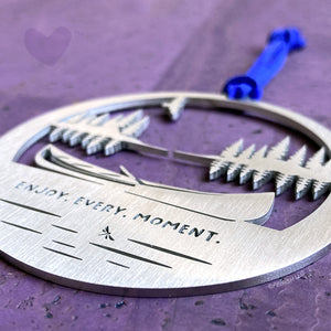 Canoe on the Lake Keepsake Ornament by Close 2 UR Heart