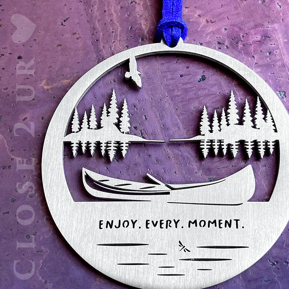 Canoe on the Lake Keepsake Ornament by Close 2 UR Heart