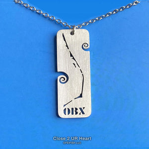 OBX Outer Banks Map Necklace by Close 2 UR Heart