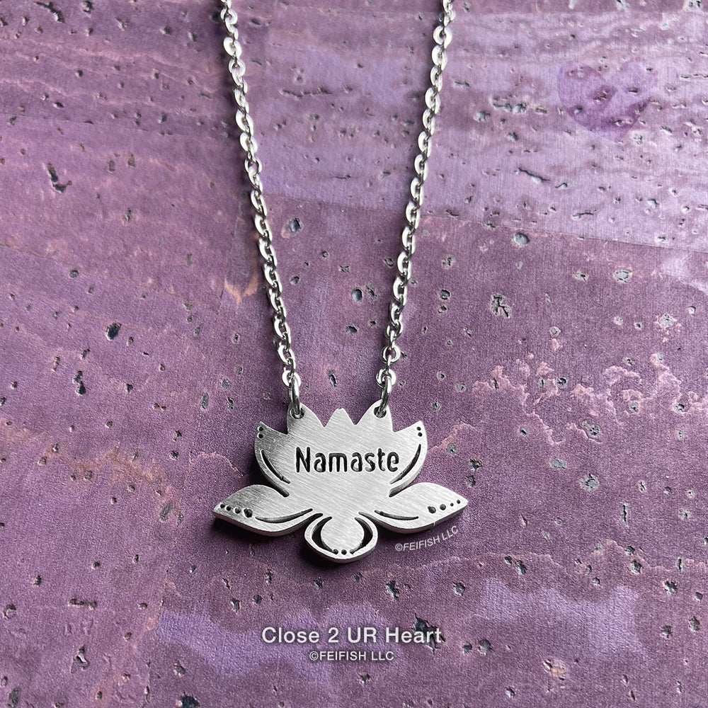 Yoga Namaste Necklace by Close 2 UR Heart