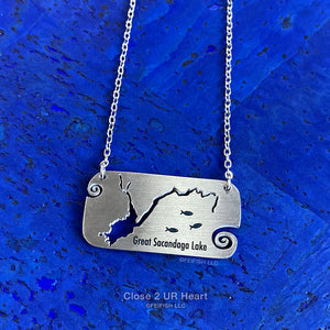 Great Sacandaga Lake Necklace by Close 2 UR Heart