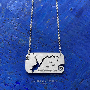 Great Sacandaga Lake Necklace by Close 2 UR Heart