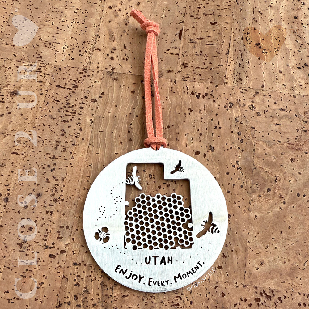 Utah Bees Ornament Keepsake by Close 2 UR Heart