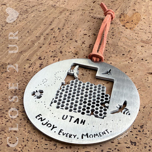 Utah Bees Ornament Keepsake by Close 2 UR Heart