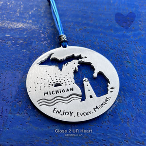 Michigan Ornament by Close 2 UR Heart
