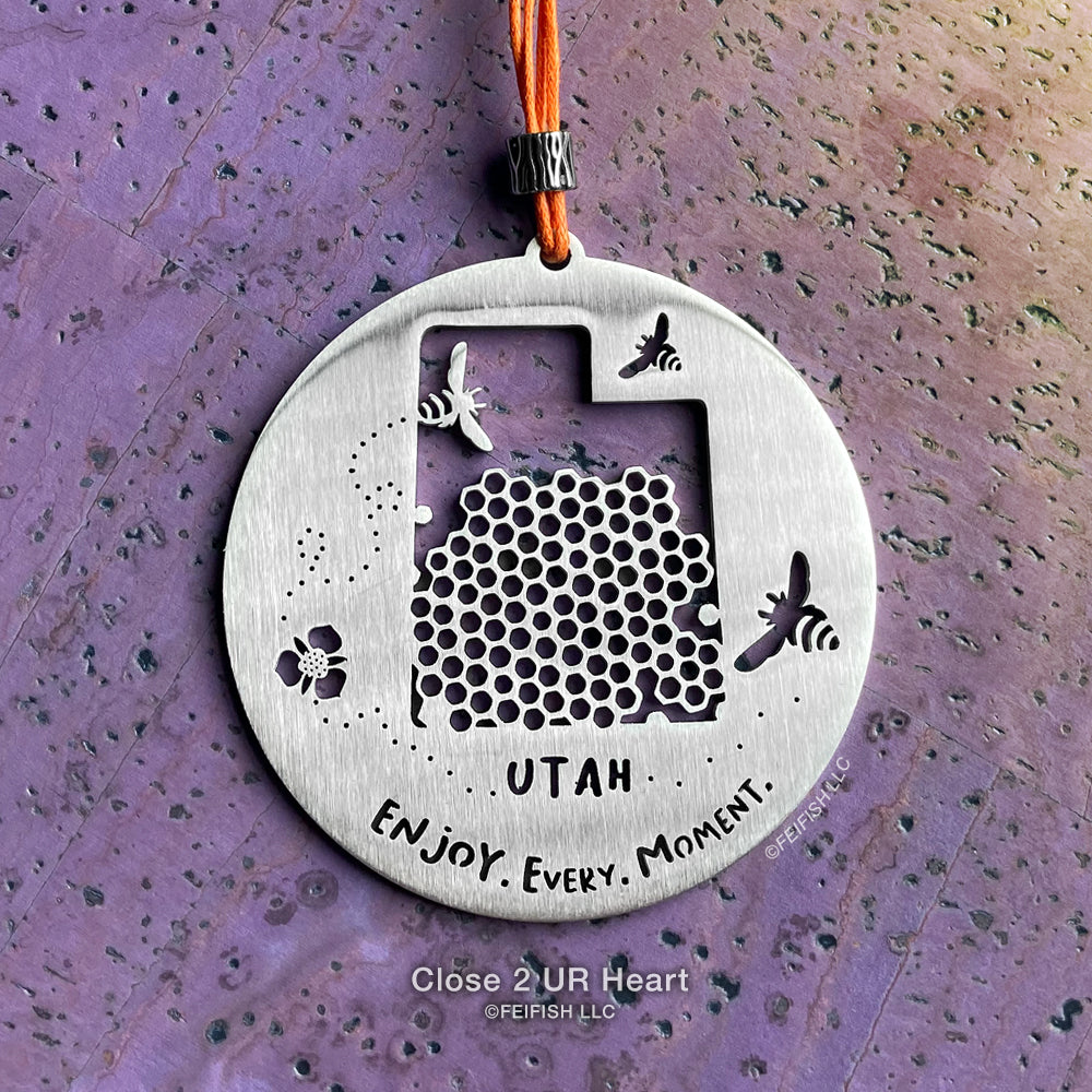 Utah Bees Ornament by Close 2 UR Heart