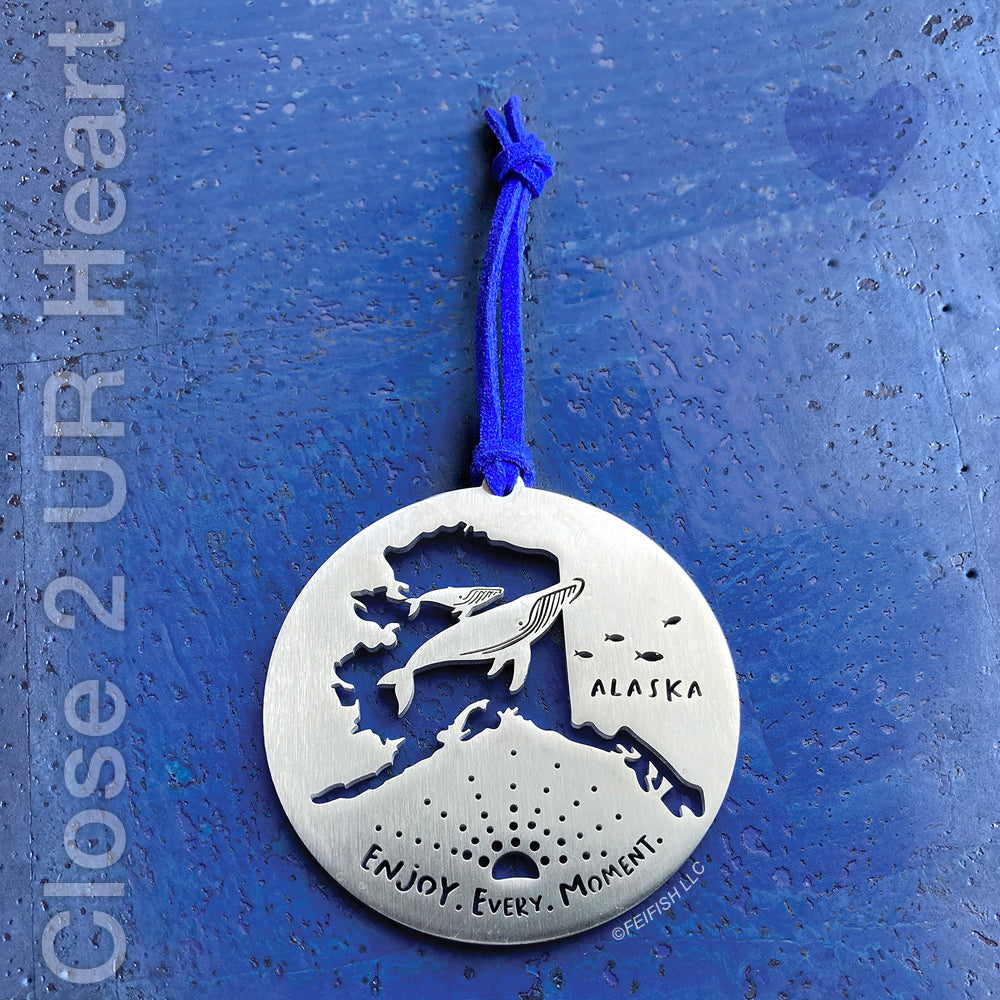 Alaska Whales Ornament Keepsake by Close 2 UR Heart