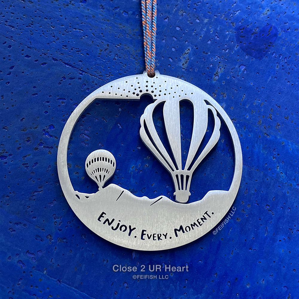Hot Air Balloon Ornament Keepsake by Close 2 UR Heart