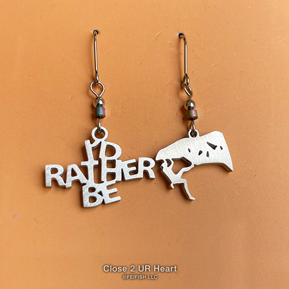 I'd Rather Be Climbing Earrings