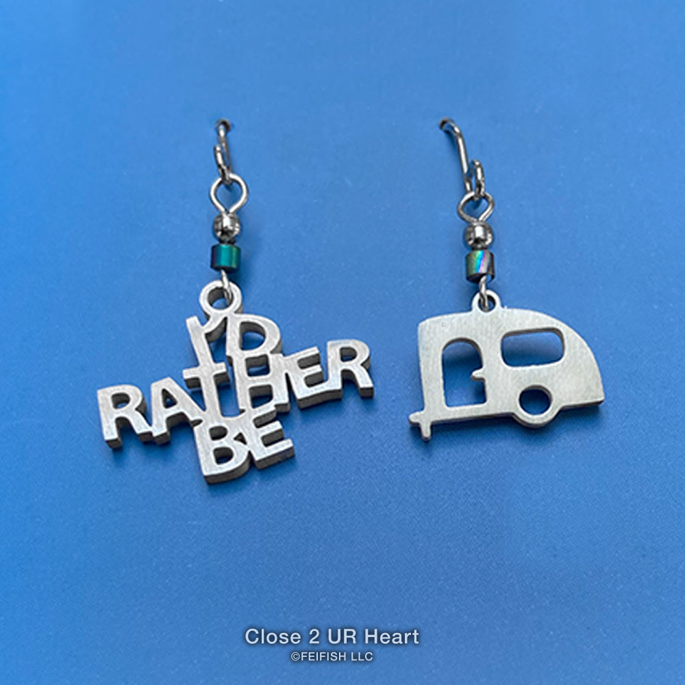 I'd Rather Be Camping Earrings