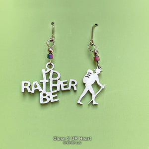 I'd Rather Be Hiking Earrings