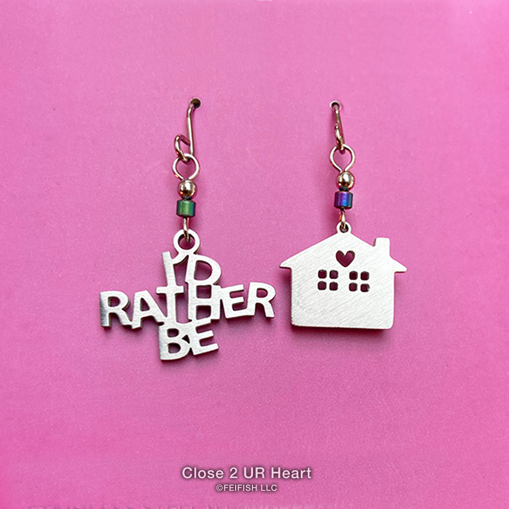 I'd Rather Be Home Earrings