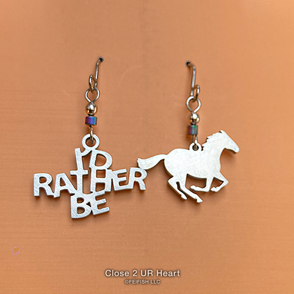 I'd Rather Be Horsing Around Earrings