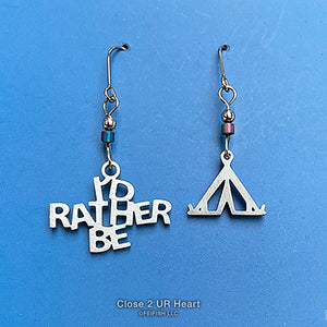I'd Rather Be Camping Earrings