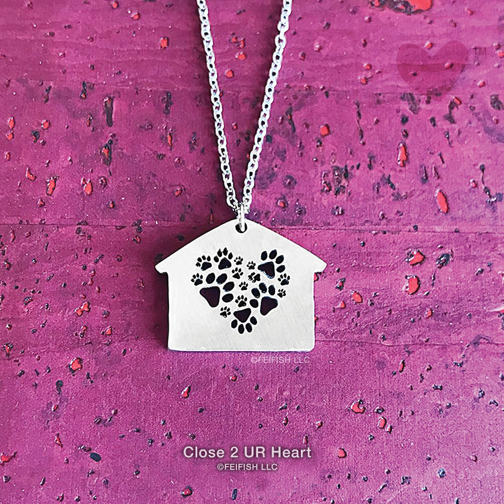 Home is Where Paws Are Necklace