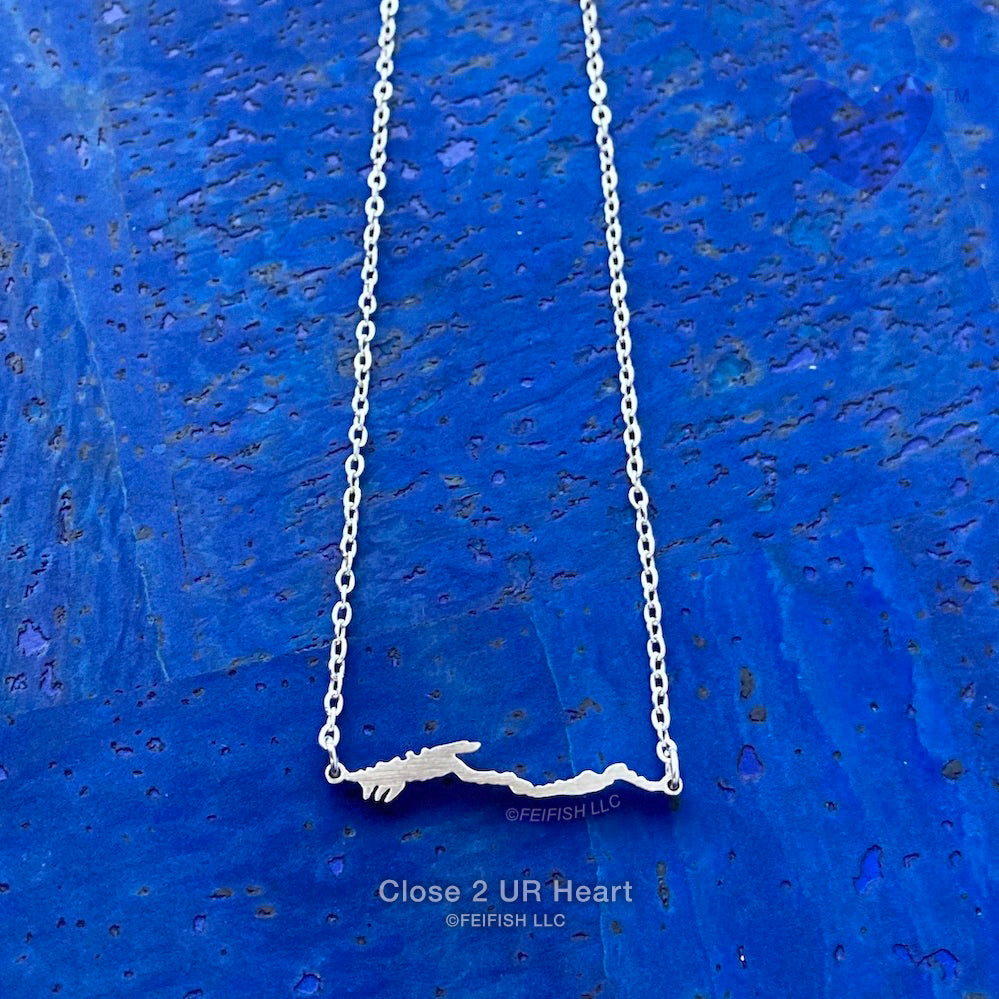 Lake George Necklace Horizontal by Close 2 UR Heart
