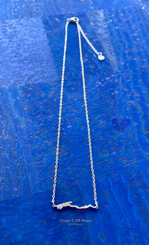 Lake George Necklace Horizontal by Close 2 UR Heart