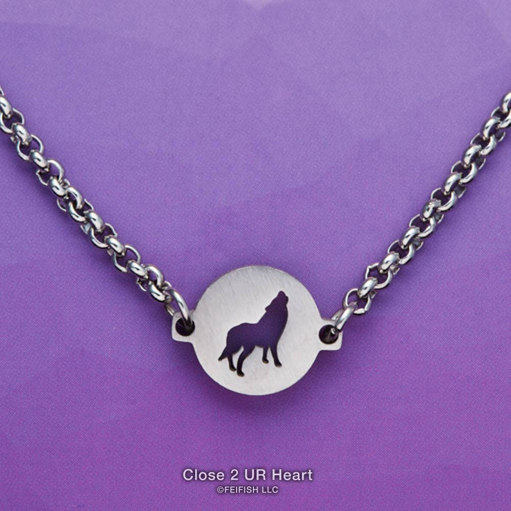 Wolf Mini-O Bolo Bracelet by Close 2 UR Heart