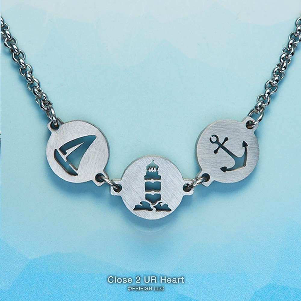 Sailboat Lighthouse Anchor Mini-O Bolo Bracelet by Close 2 UR Heart