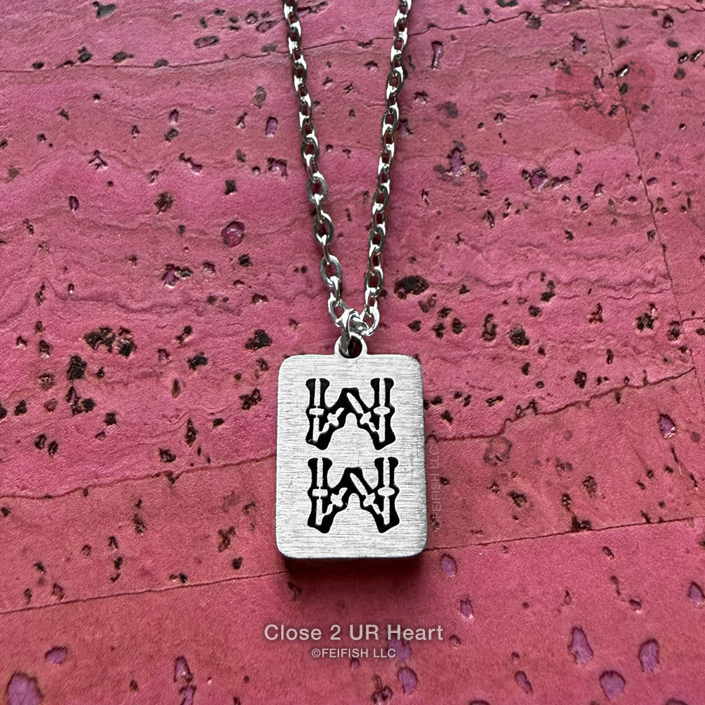 Mahjong Eight Bamboos Necklace by Close 2 UR Heart