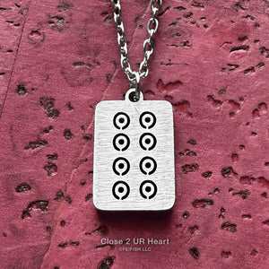 Mahjong Eight Circles Necklace by Close 2 UR Heart