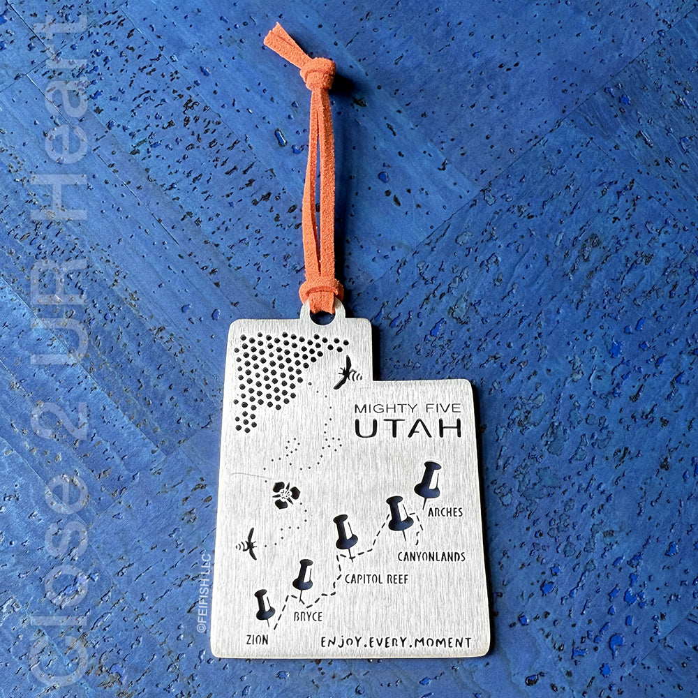 Utah Mighty Five Ornament Keepsake by Close 2 UR Heart