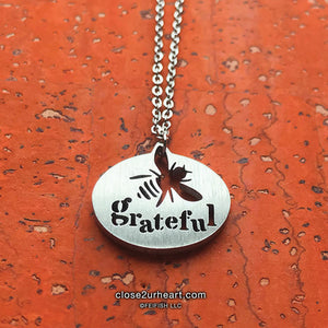 Bee Grateful Necklace