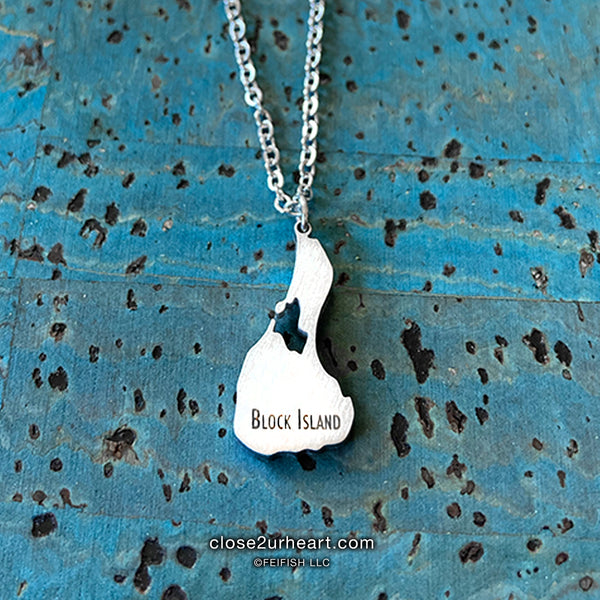 Block Island Rhode Island Necklace by Close 2 UR Heart