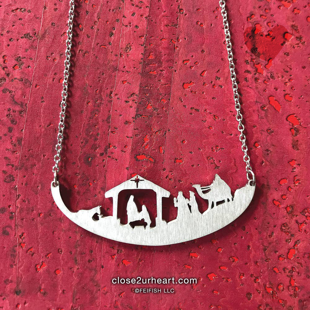 Nativity Three Wise Men Necklace by Close UR Heart