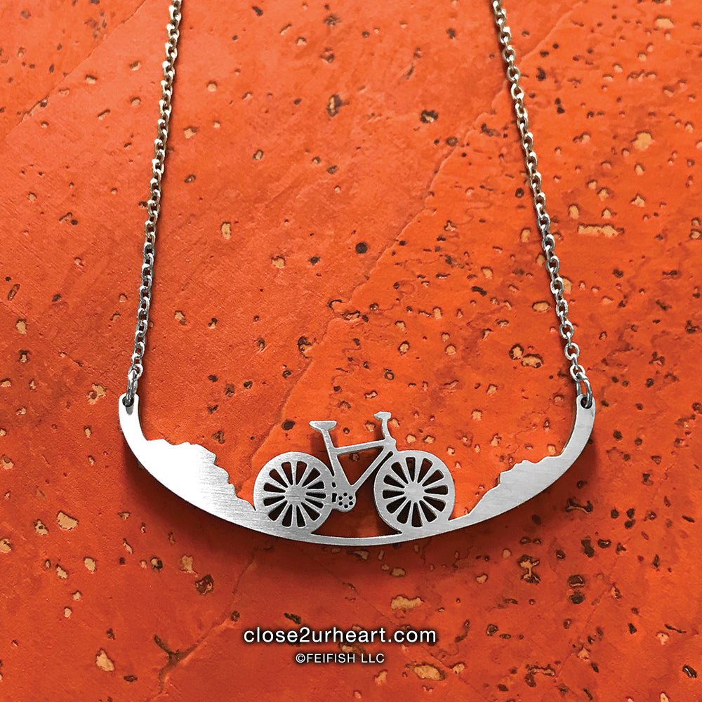 Bicycle Necklace by Close 2 UR Heart