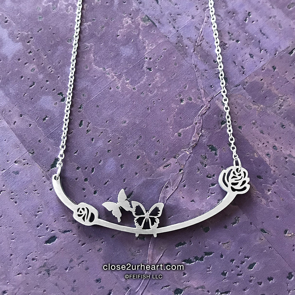 Butterflies Necklace by Close 2 UR Heart