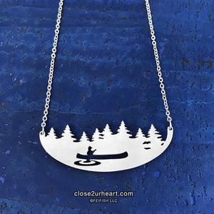 Close 2 UR Heart Canoeing Necklace