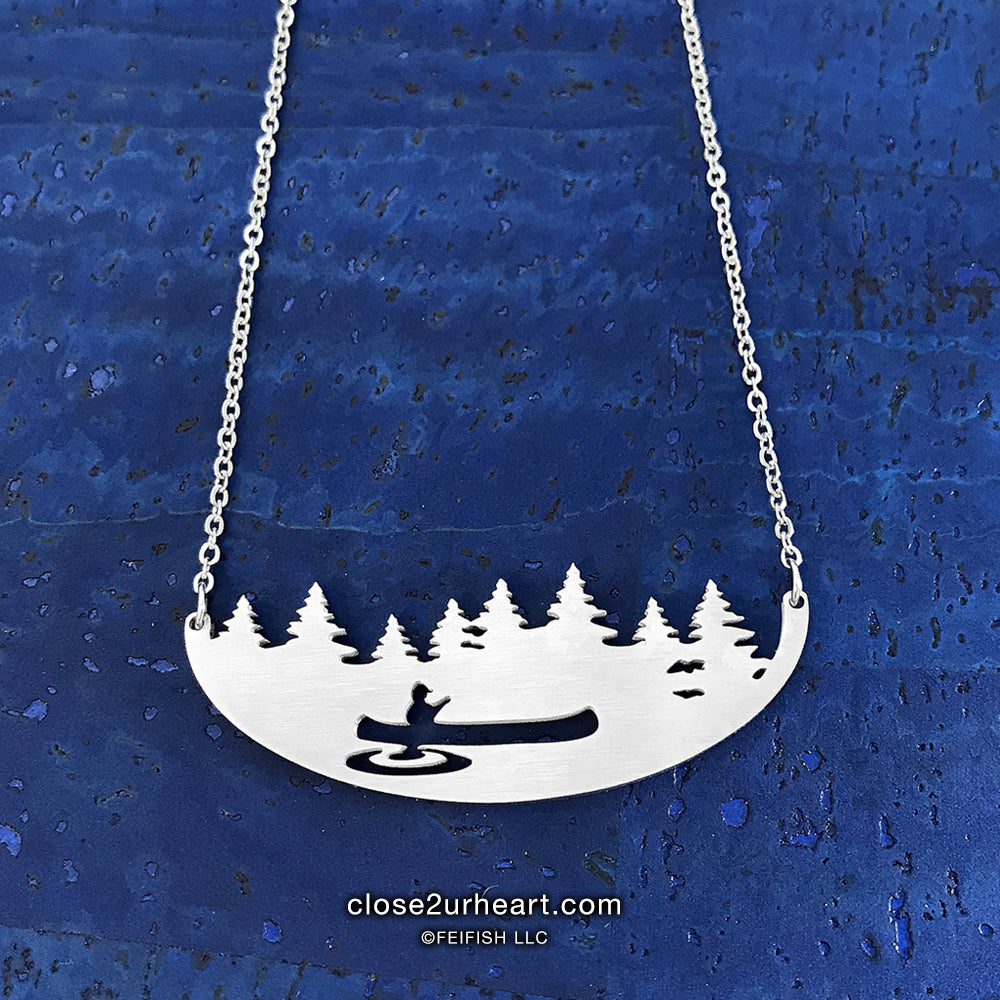 Close 2 UR Heart Canoeing Necklace