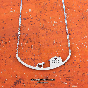 Dog and Cat Necklace by Close 2 UR Heart, , wear what you love close to your heart