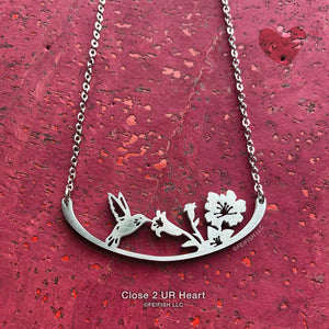 Hummingbird Necklace by Close 2 UR Heart