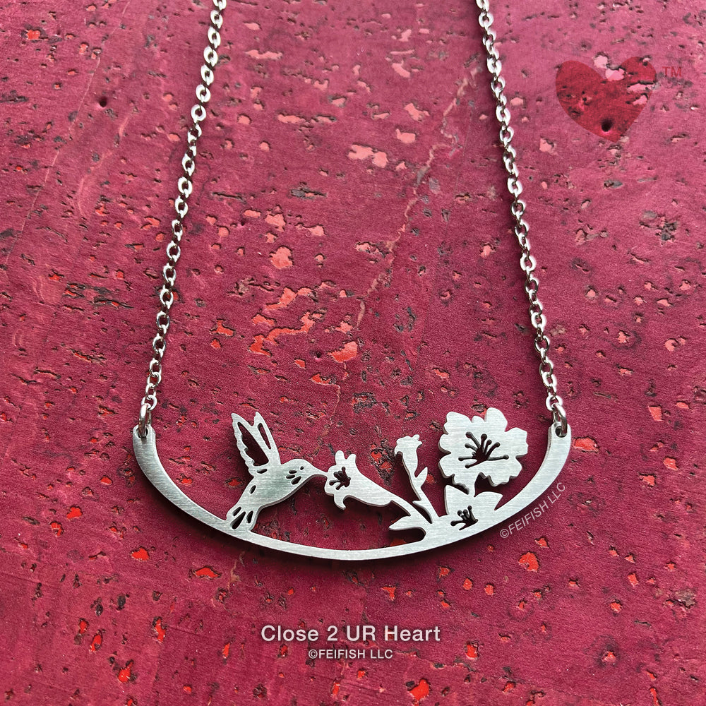 Hummingbird Necklace by Close 2 UR Heart