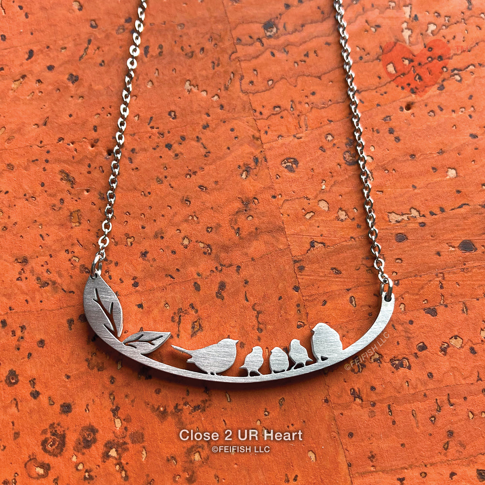 Close 2 UR Heart Songbirds Necklace