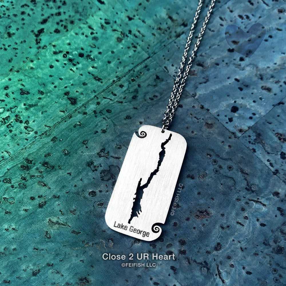 Lake George Rectangular Necklace by Close 2 UR Heart