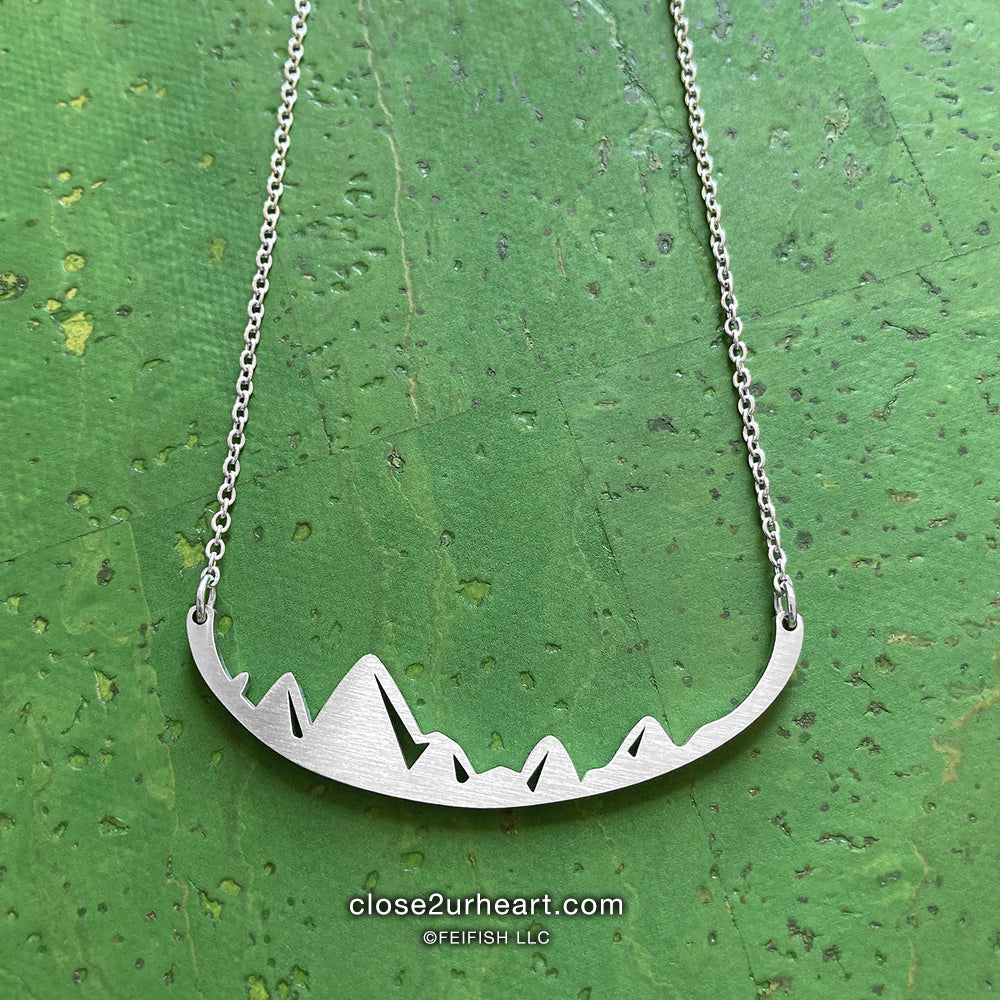 Close 2 UR Heart Mountains are Calling Necklace #ADK #Adirondacks