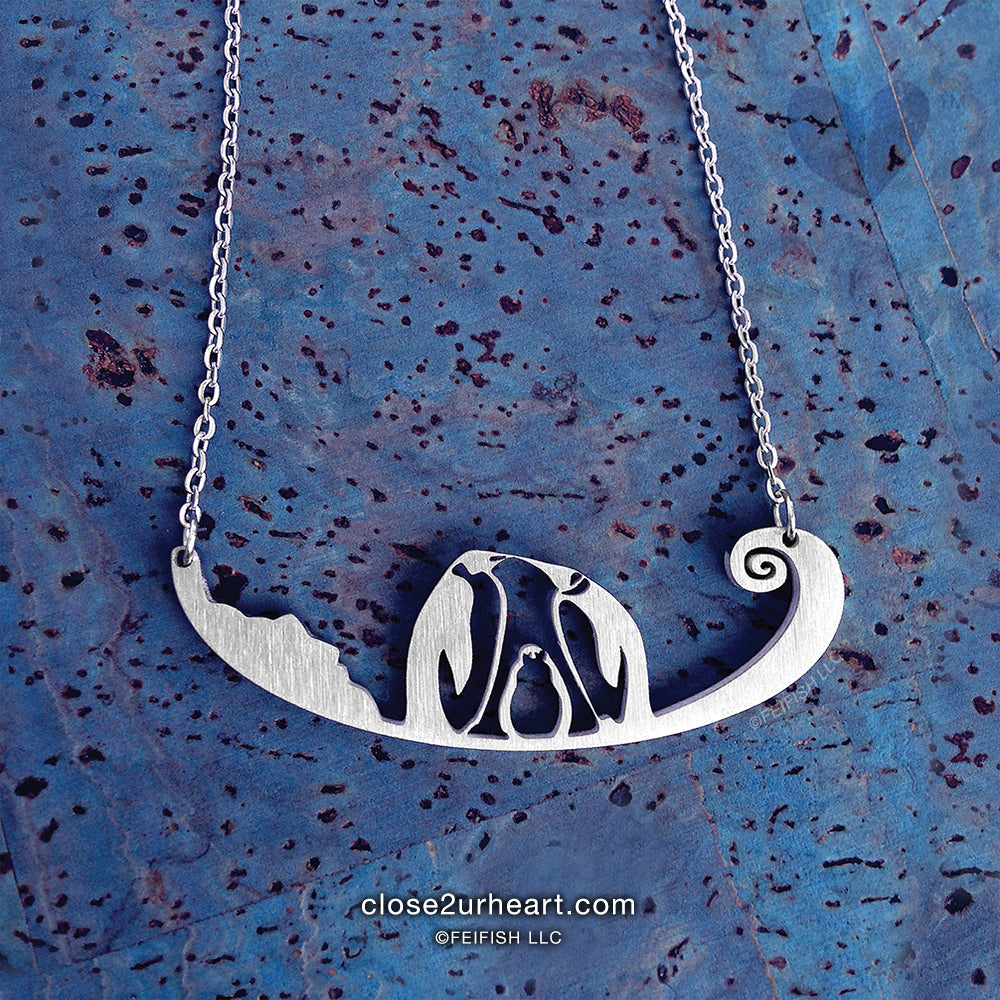 Penguins Necklace by Close 2 UR Heart